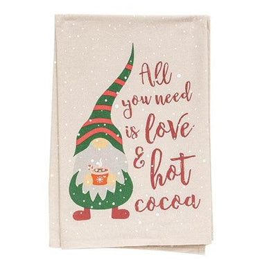 All You Need is Love & Hot Cocoa Dish Towel - The Fox Decor